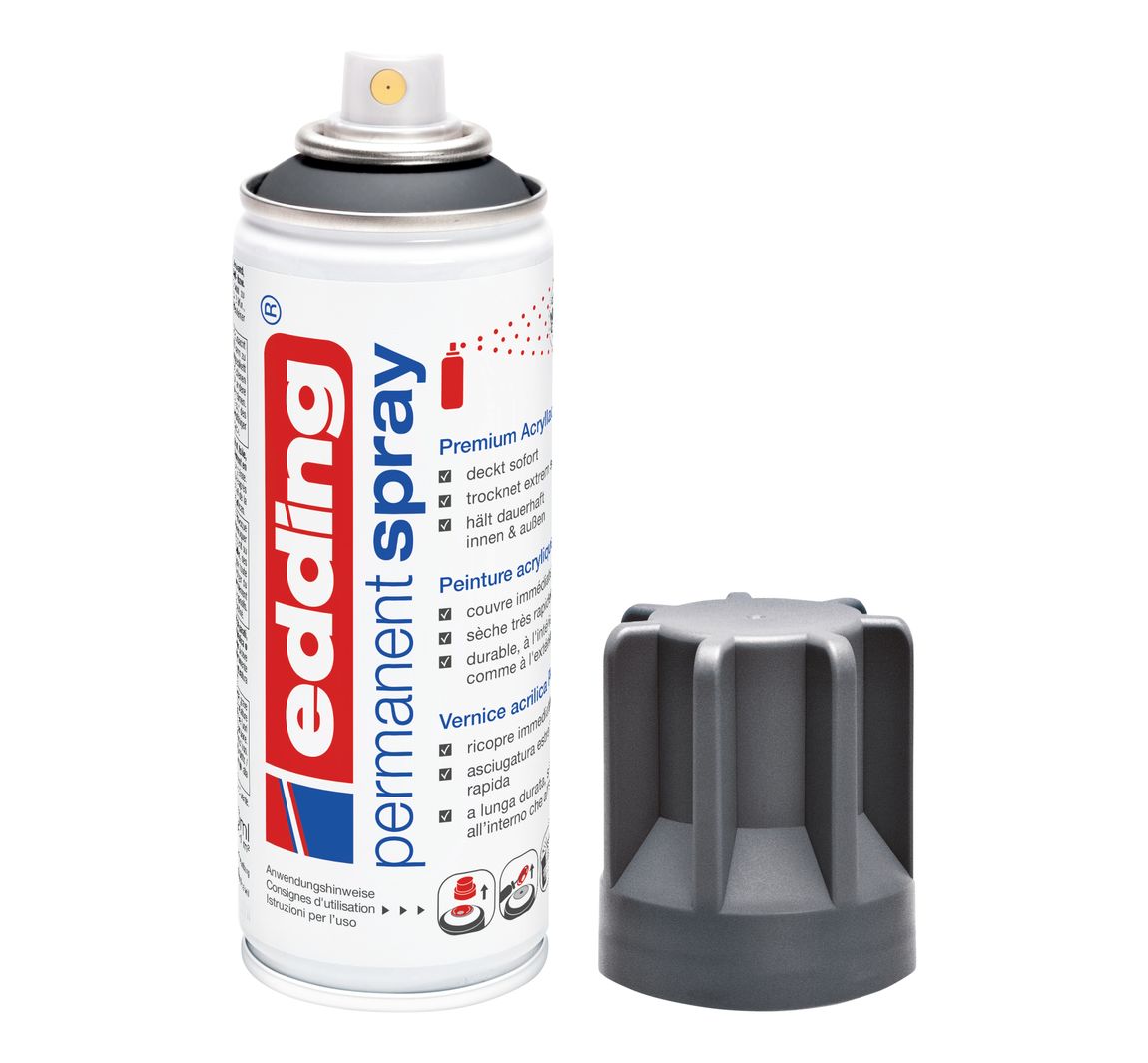 edding 5200 "Permanentspray", Seidenmatt - Anthrazit