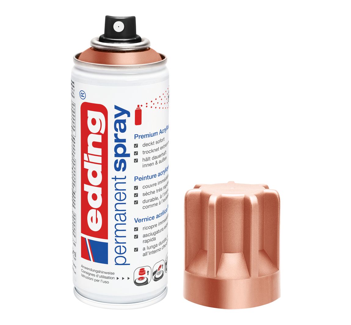 edding 5200 "Permanentspray", Seidenmatt - Kupfer