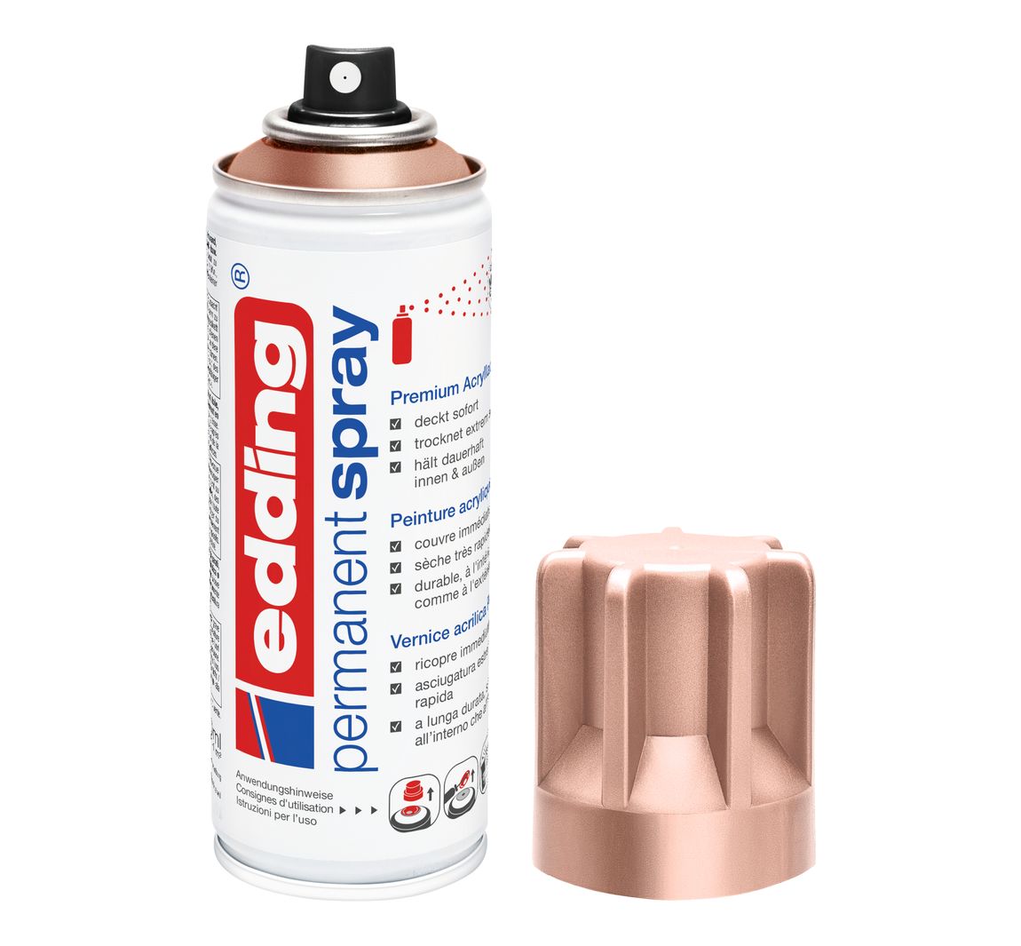edding 5200 "Permanentspray", Seidenmatt - Roségold