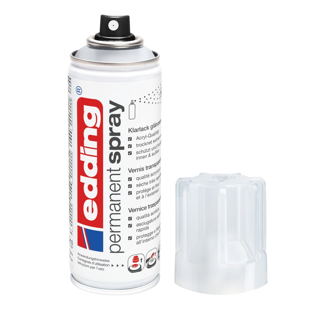 edding 5200 "Permanentspray", Klarlack - Glänzend