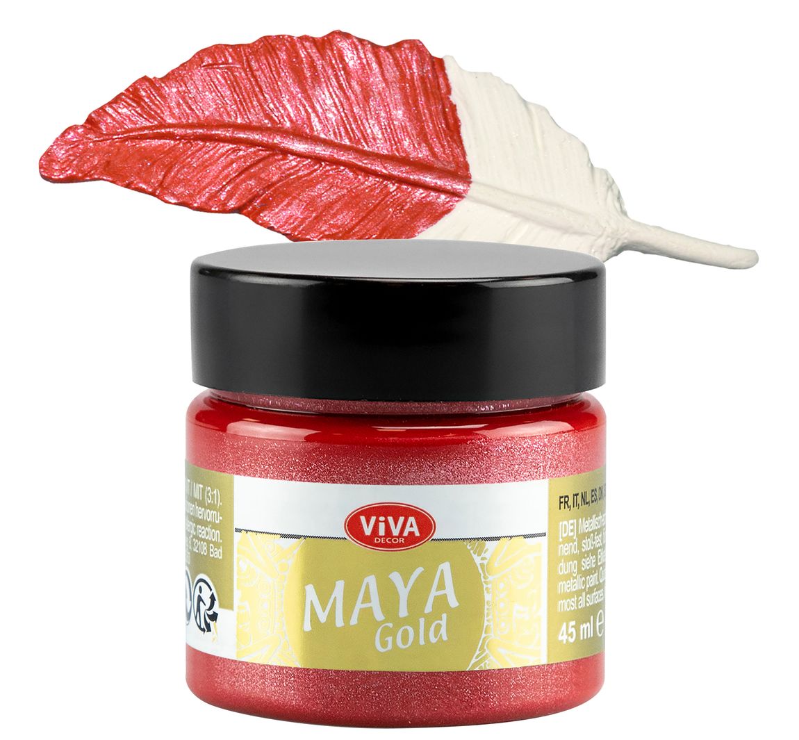 Viva Decor Maya Gold, 45ml - Feuerrot