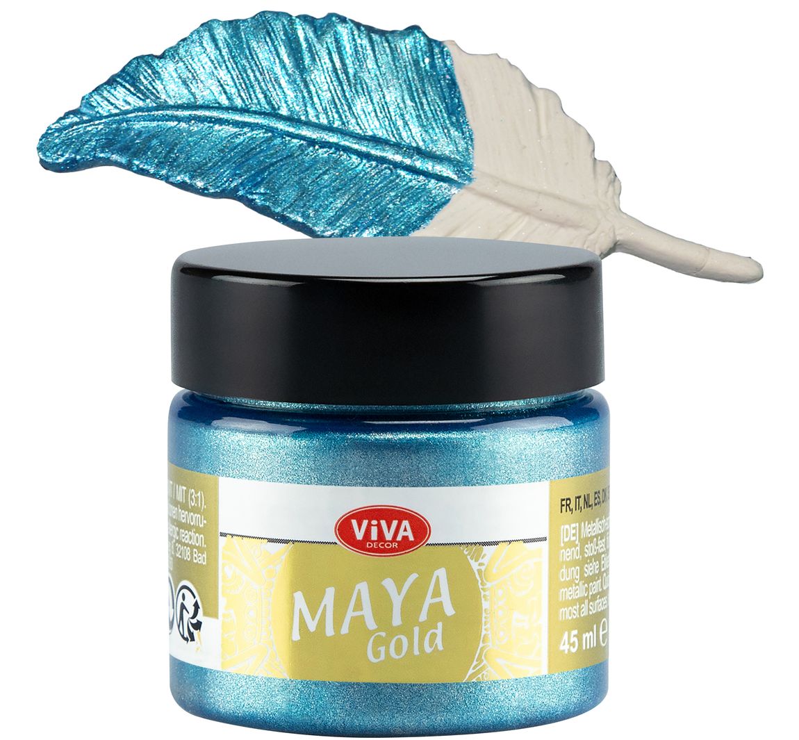 Viva Decor Maya Gold, 45ml - Eisblau