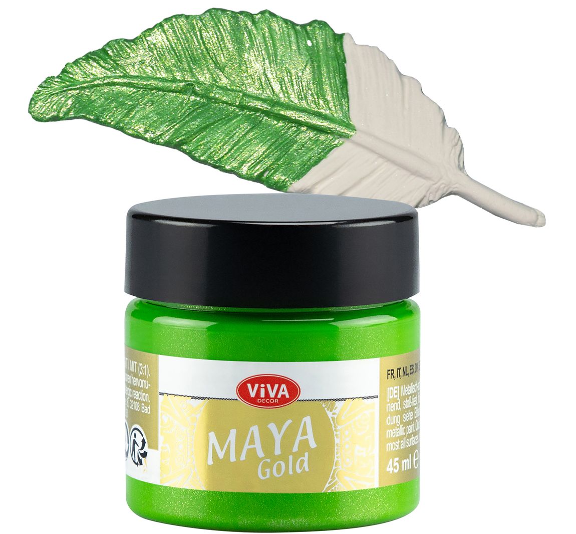 Viva Decor Maya Gold, 45ml - Apfelgrün