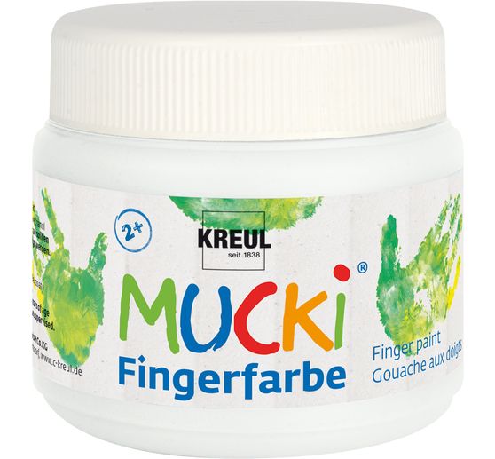 MUCKI Fingerfarbe, 6er-Set, à 150 ml