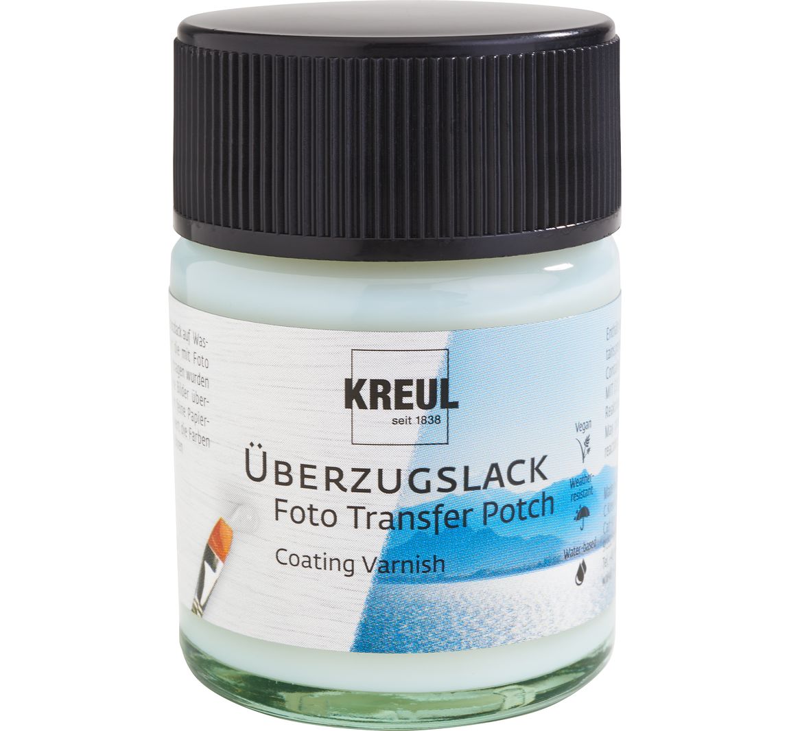 Foto Transfer Potch Überzugslack - Glänzend