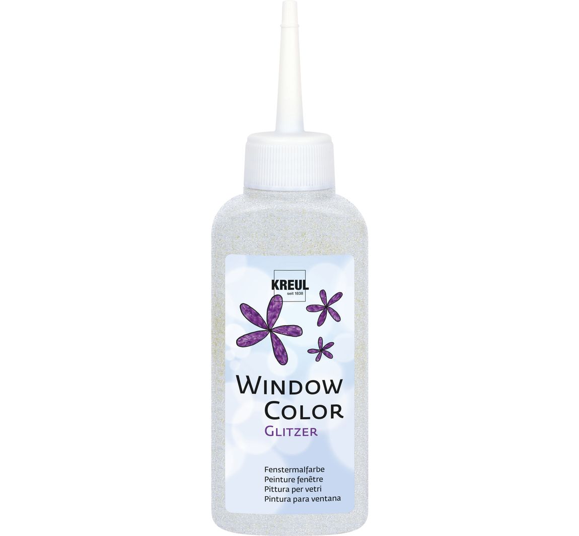 Kreul Window Color, 80 ml - Glitzer-Silber