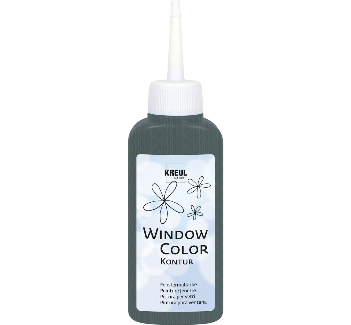 KREUL Window Color Konturenfarbe, 80 ml - Grau