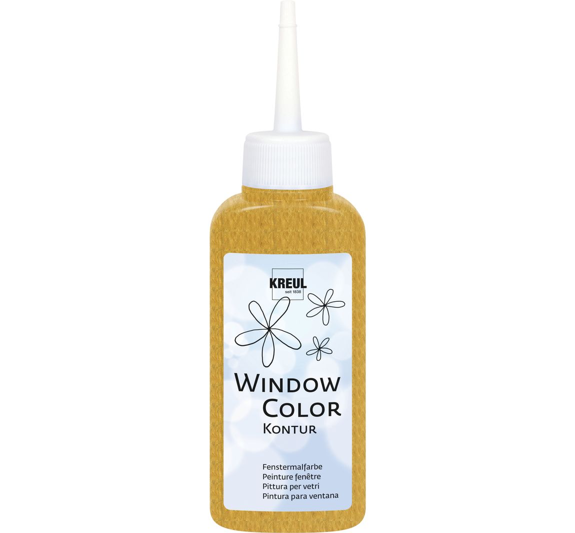 KREUL Window Color Konturenfarbe, 80 ml - Gold