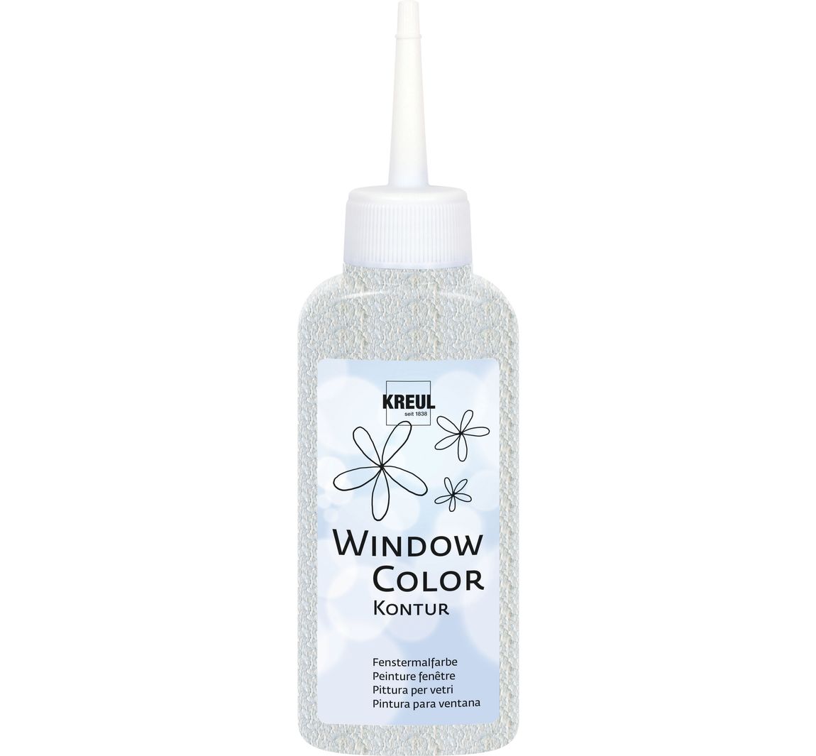 KREUL Window Color Konturenfarbe, 80 ml - Transparent