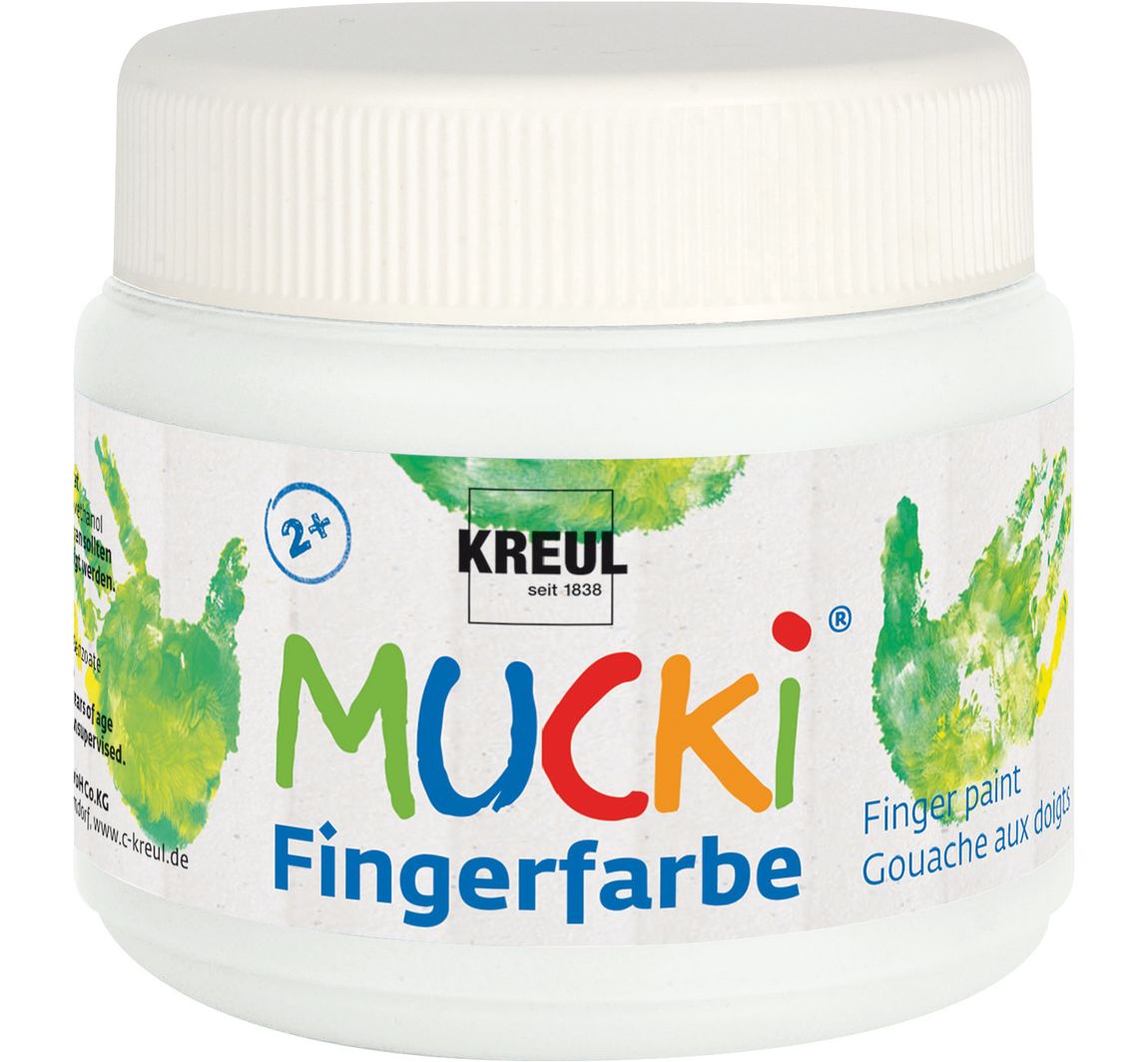 MUCKI Fingerfarbe, 150 ml - Weiß
