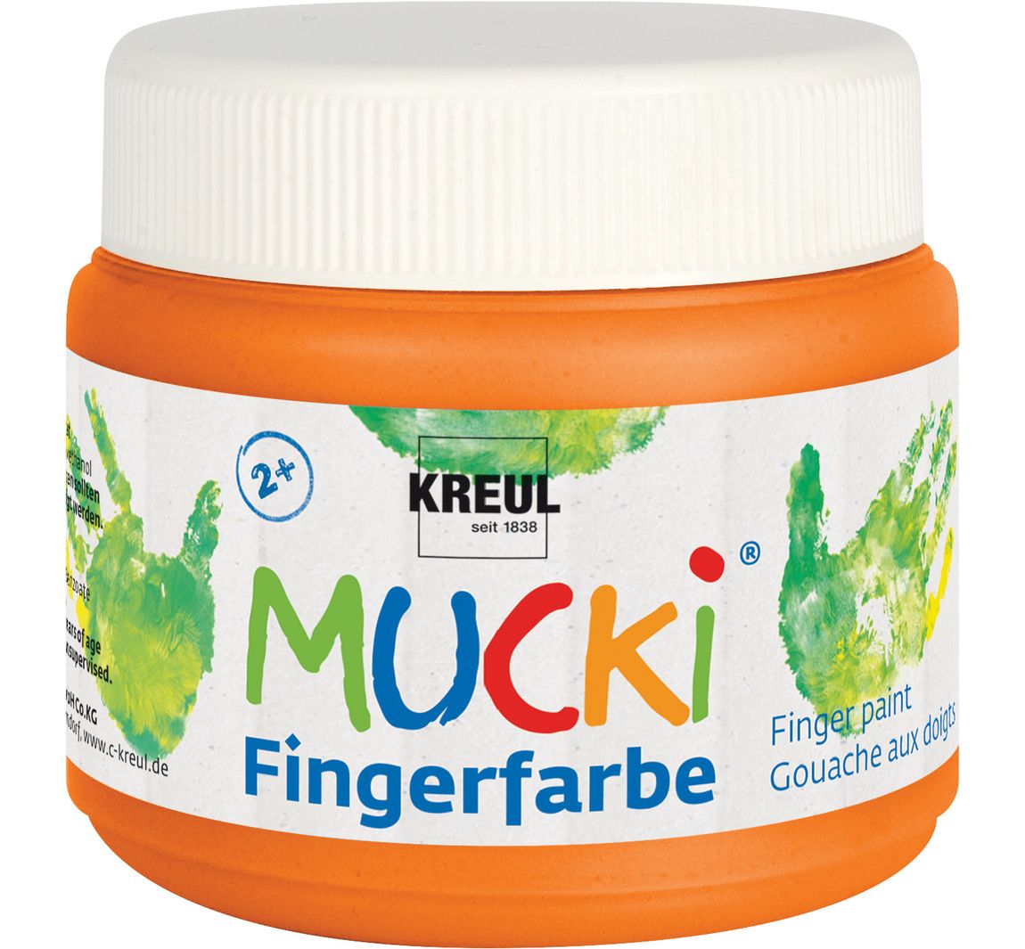 MUCKI Fingerfarbe, 150 ml - Orange