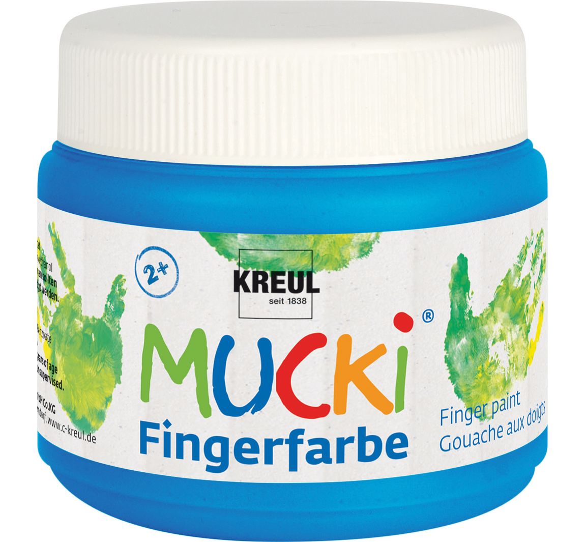 MUCKI Fingerfarbe, 150 ml - Blau