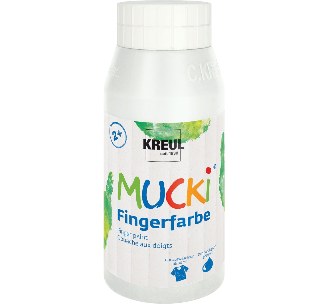 MUCKI Fingerfarbe, 750 ml - Weiß