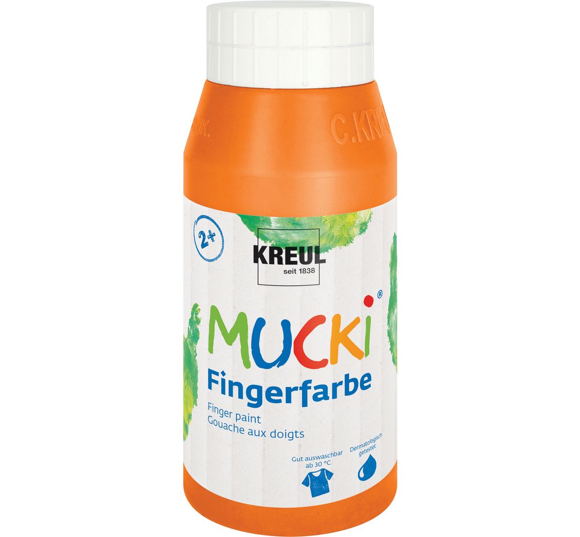 MUCKI Fingerfarbe, 750 ml - Orange