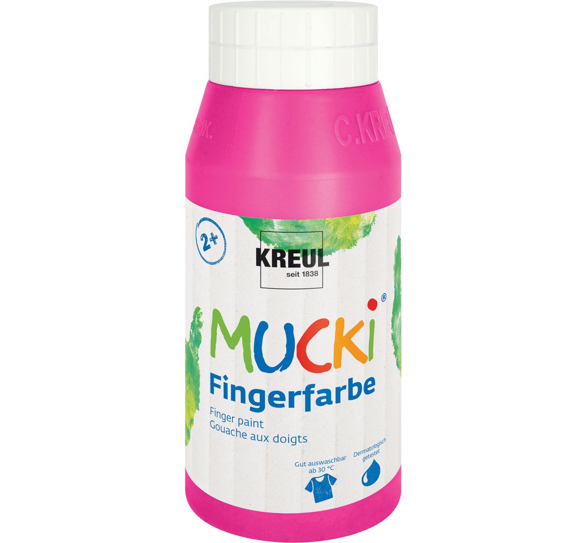 MUCKI Fingerfarbe, 750 ml - Pink