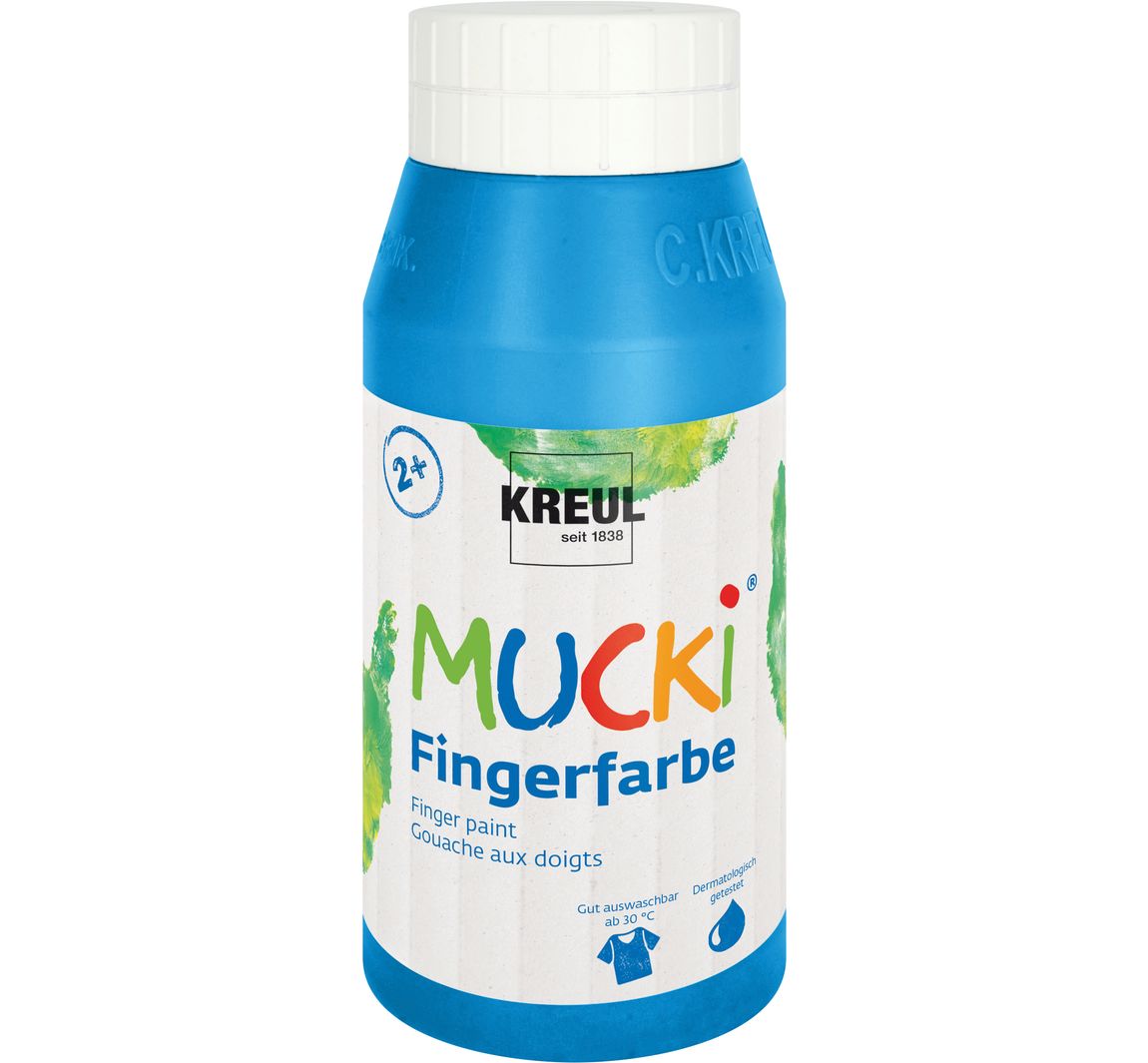 MUCKI Fingerfarbe, 750 ml - Blau