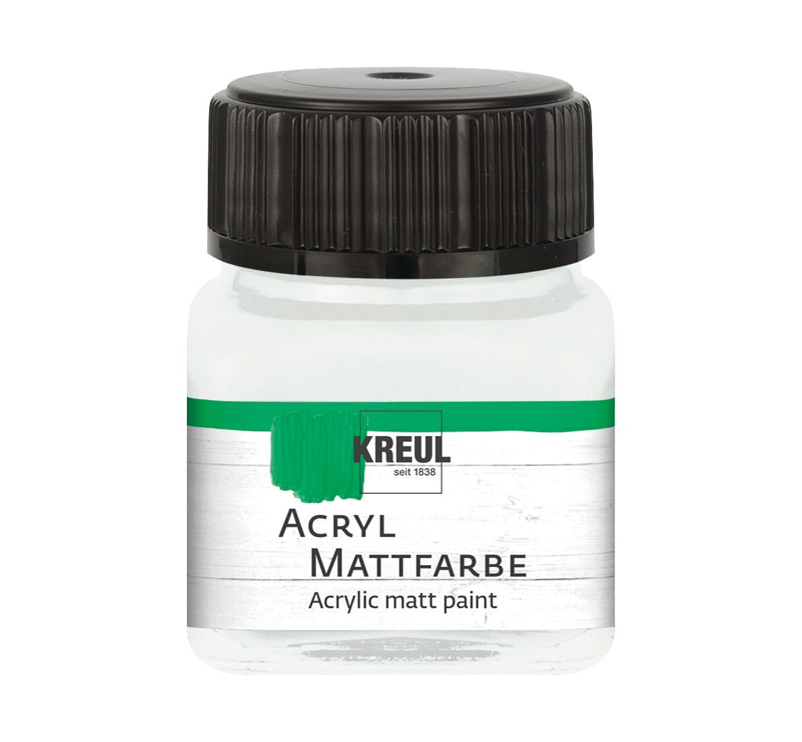 KREUL Acryl Mattfarbe, 20 ml - Pastell-Weiß