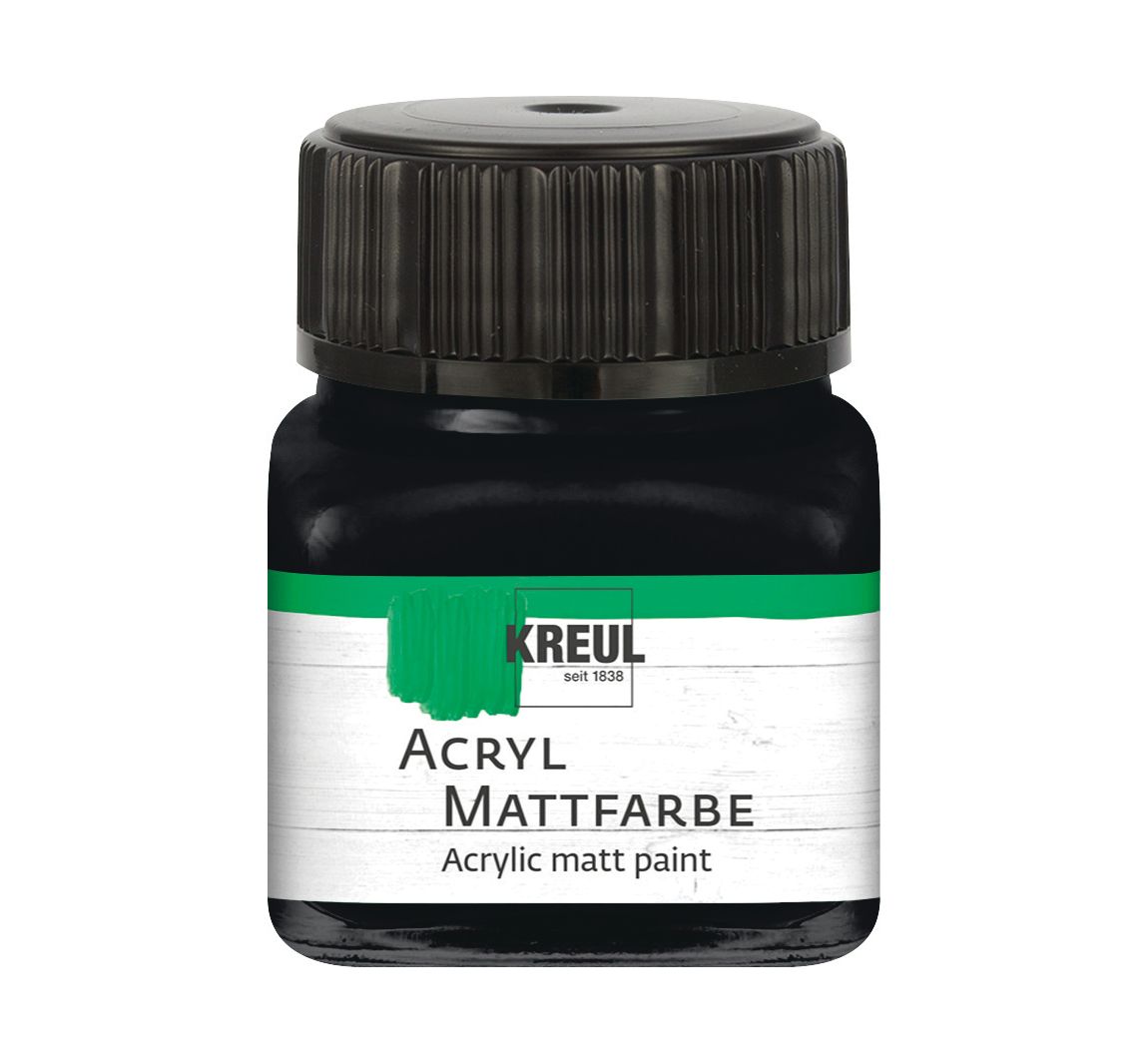 KREUL Acryl Mattfarbe, 20 ml - Schwarz