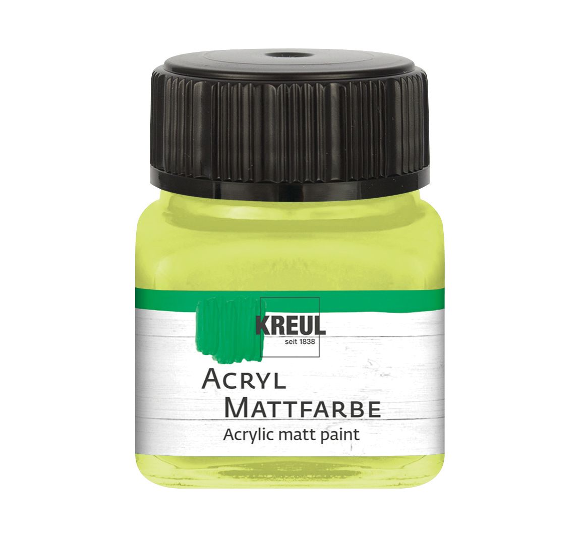 KREUL Acryl Mattfarbe, 20 ml - Lemon