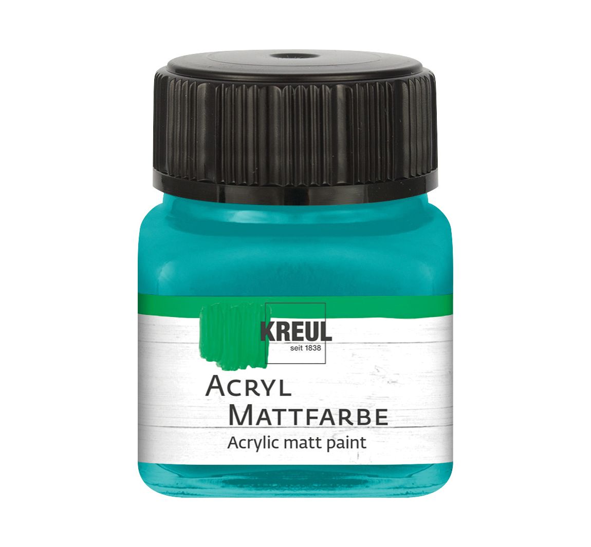 KREUL Acryl Mattfarbe, 20 ml - Türkis