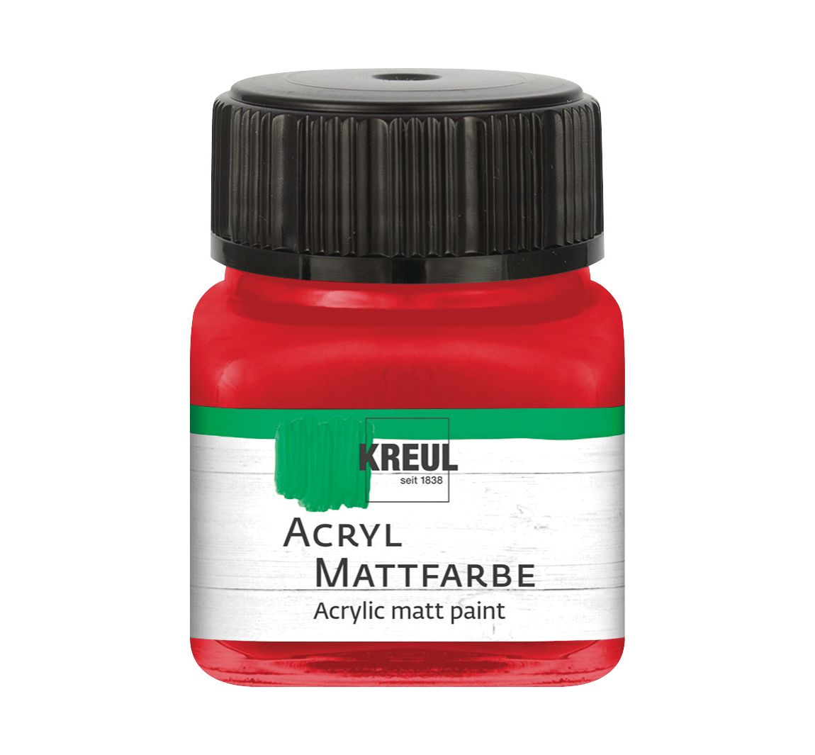 KREUL Acryl Mattfarbe, 20 ml - Dunkelrot