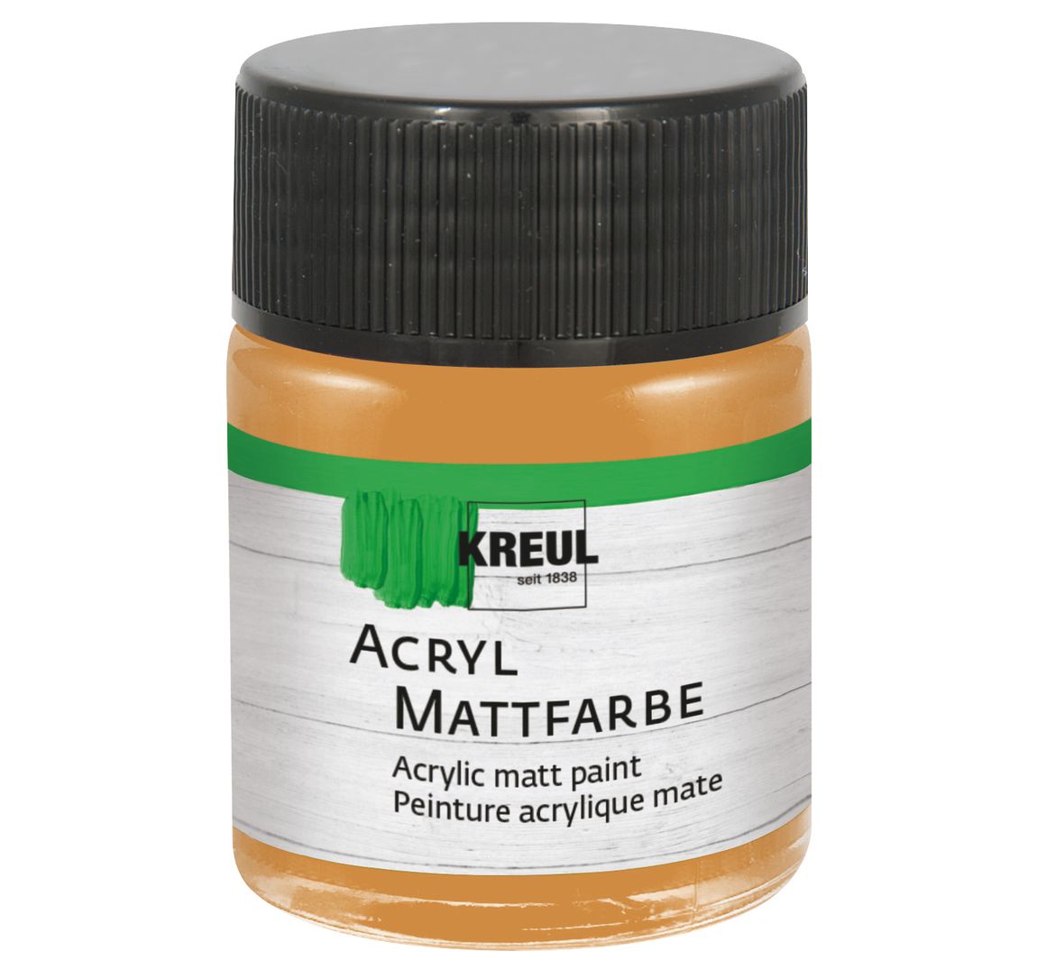 KREUL Acryl Mattfarbe, 50 ml - Ocker