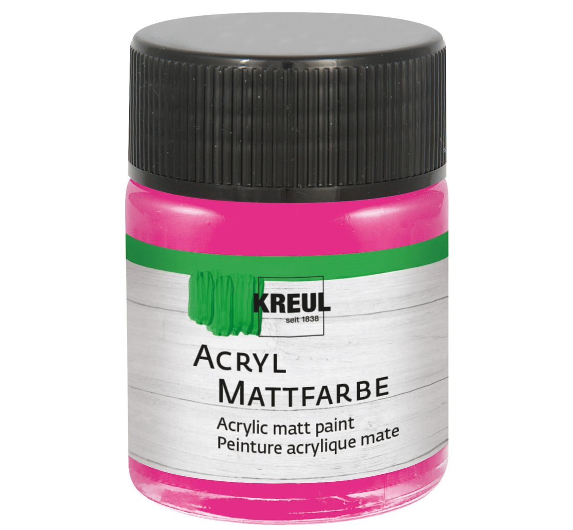 KREUL Acryl Mattfarbe, 50 ml - Pink