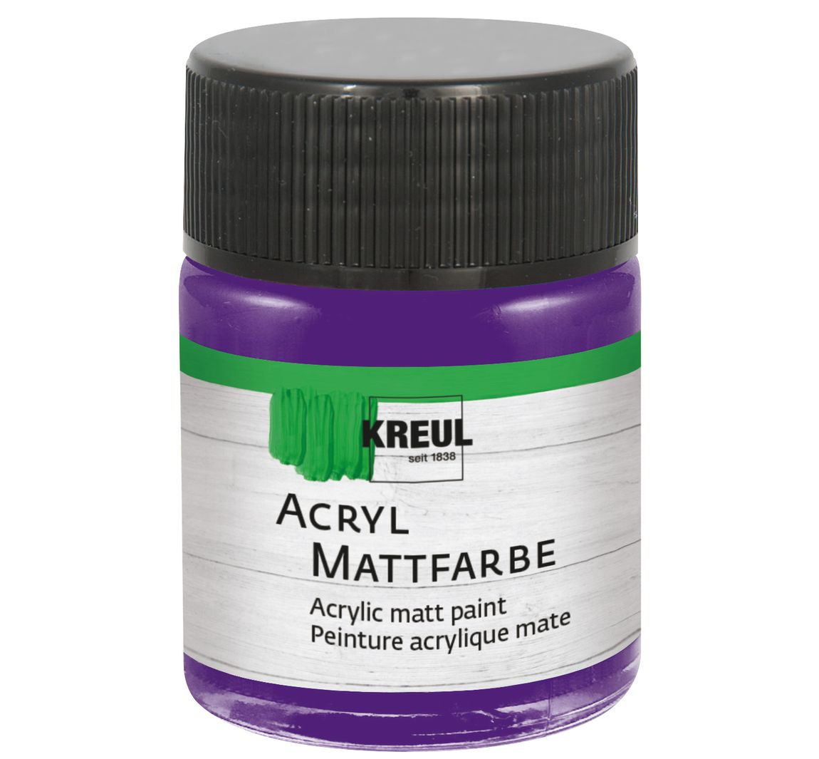 KREUL Acryl Mattfarbe, 50 ml - Violett