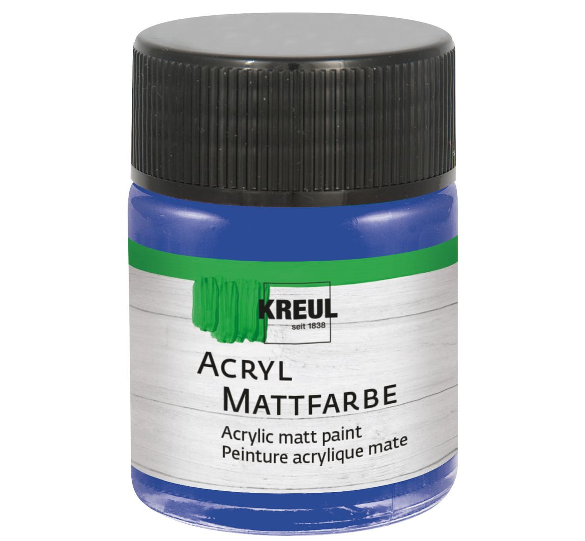 KREUL Acryl Mattfarbe, 50 ml - Blau
