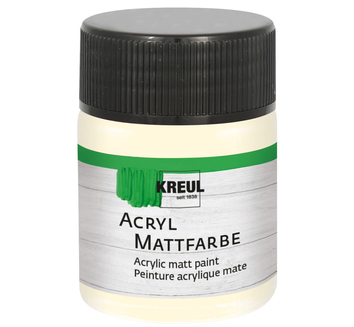 KREUL Acryl Mattfarbe, 50 ml - Elfenbein