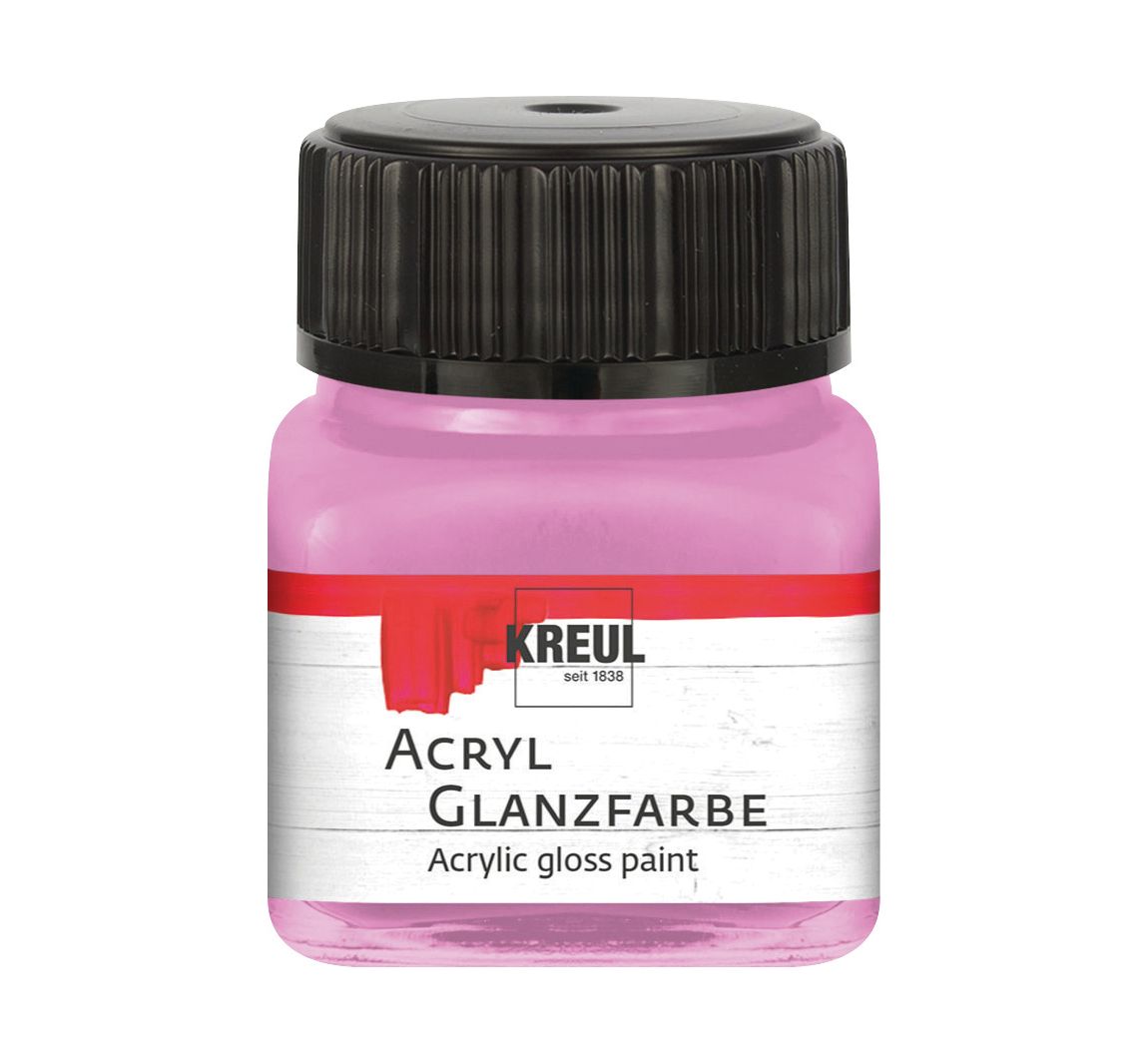 KREUL Acryl Glanzfarbe, 20 ml - Rosé
