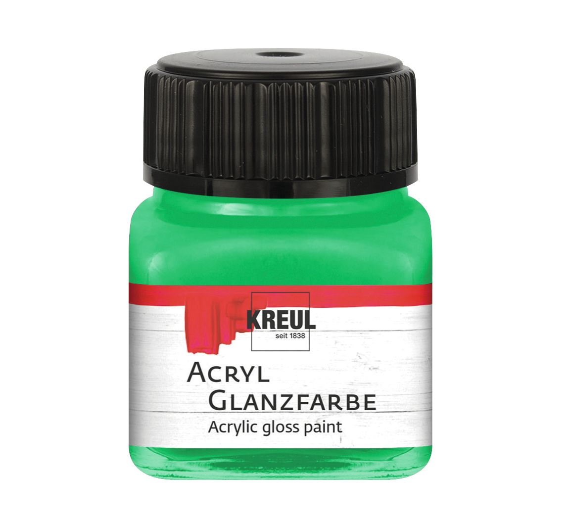 KREUL Acryl Glanzfarbe, 20 ml - Grün