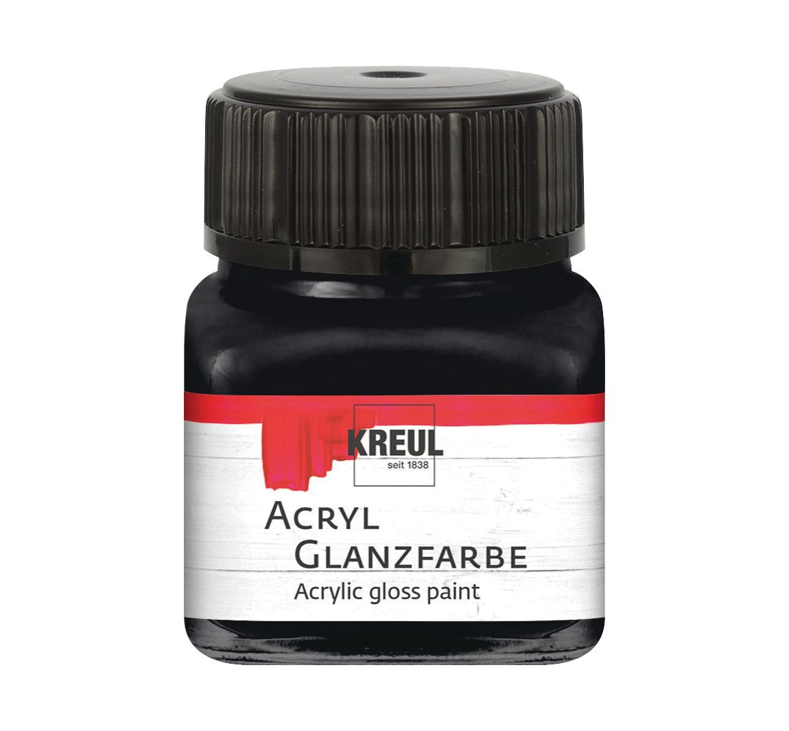 KREUL Acryl Glanzfarbe, 20 ml - Schwarz