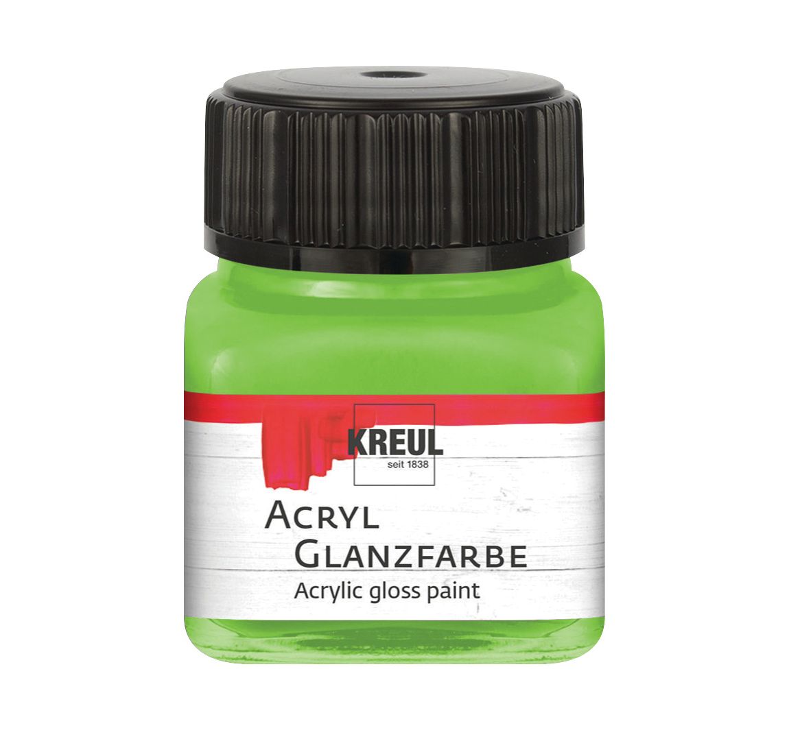 KREUL Acryl Glanzfarbe, 20 ml - Lindgrün