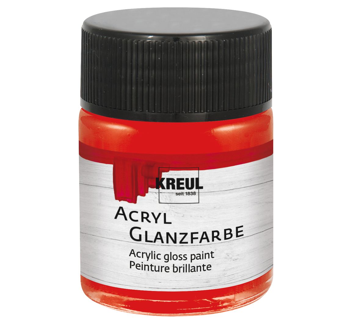 KREUL Acryl Glanzfarbe, 50 ml - Rot