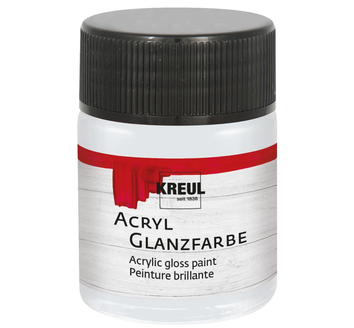 KREUL Acryl Glanzfarbe, 50 ml - Hellgrau
