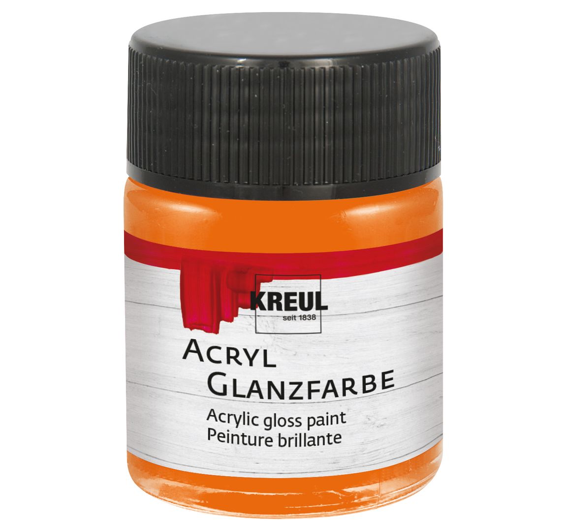 KREUL Acryl Glanzfarbe, 50 ml - Orange