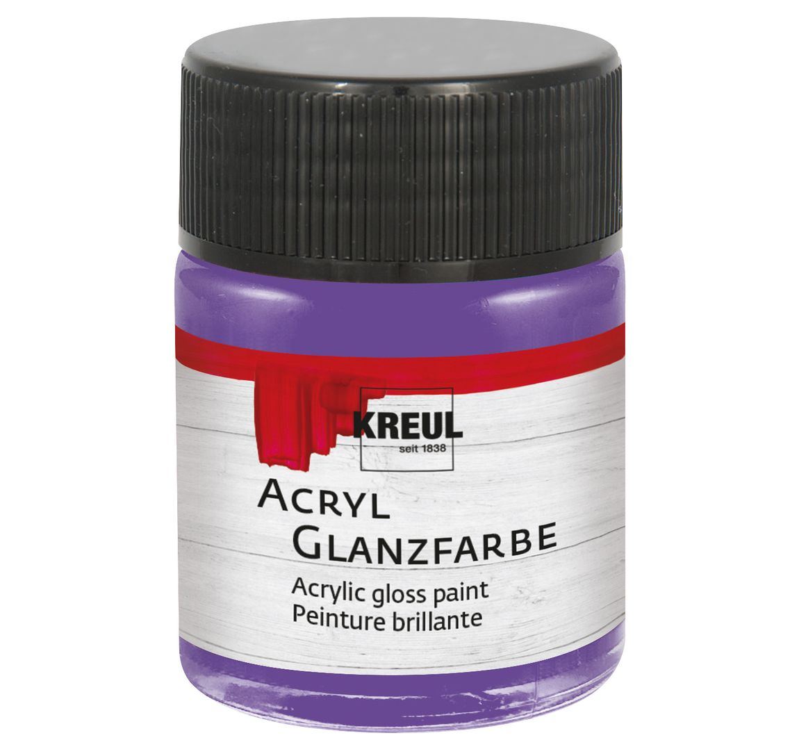 Kreul Kreative Kreul Acryl Glanzfarbe, 50 Ml - Violett