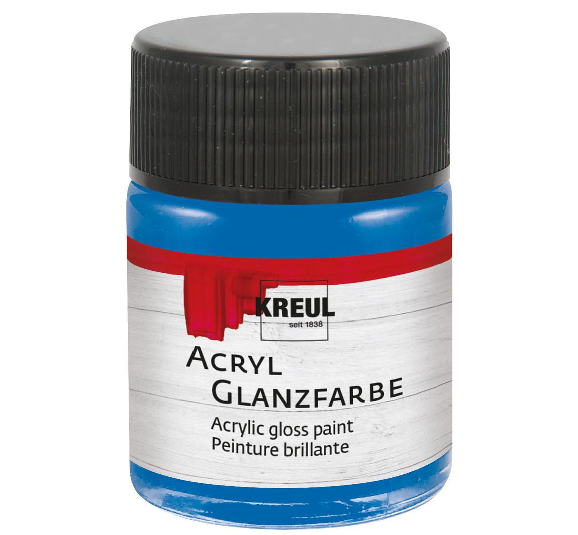 KREUL Acryl Glanzfarbe, 50 ml - Blau