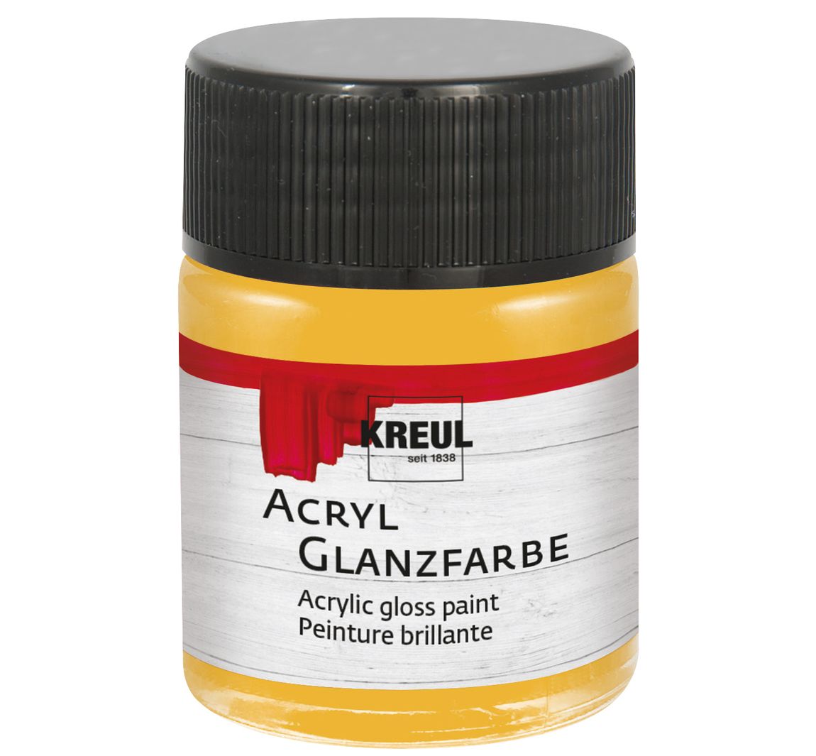 KREUL Acryl Glanzfarbe, 50 ml, metallic - Gold
