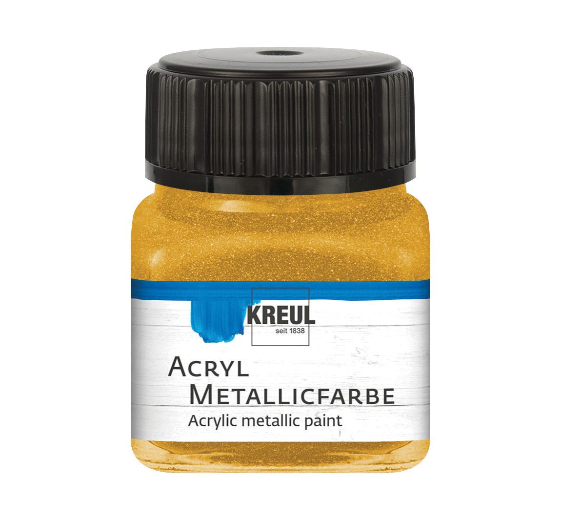 KREUL Acryl Metallicfarbe, 20 ml - Gold