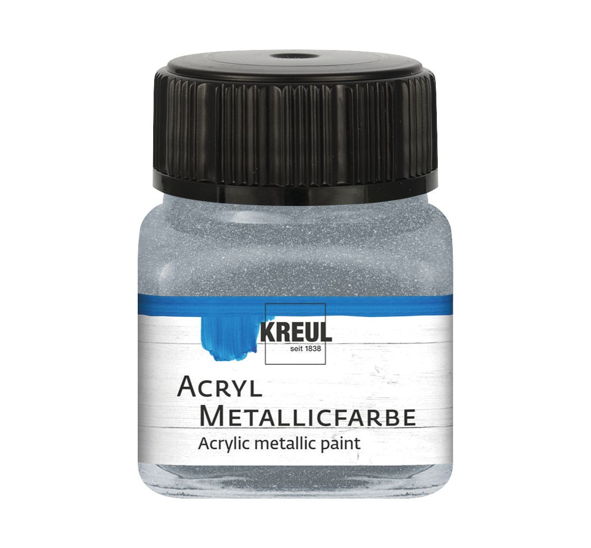 KREUL Acryl Metallicfarbe, 20 ml - Silber