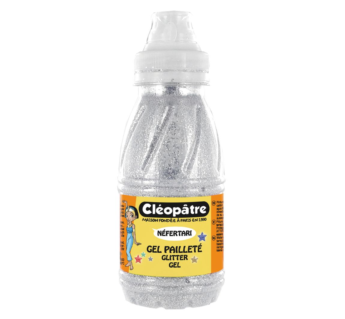 Glitter- Gel "NÉFERTARI", 250 ml - Silber