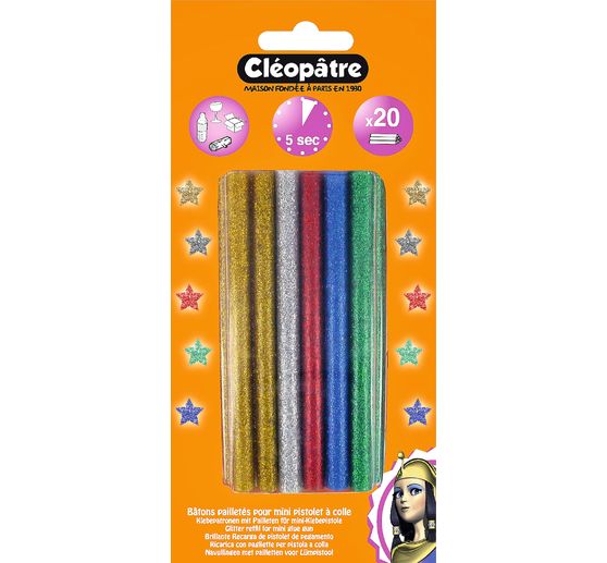 Farbpatronen Glitter, 20 Stück