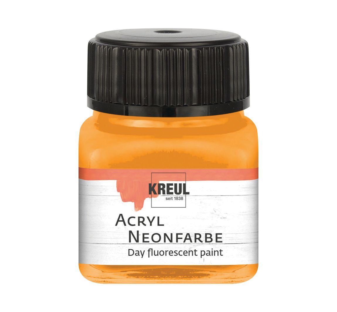 KREUL Acryl Neonfarbe, 20 ml - Neon-Orange