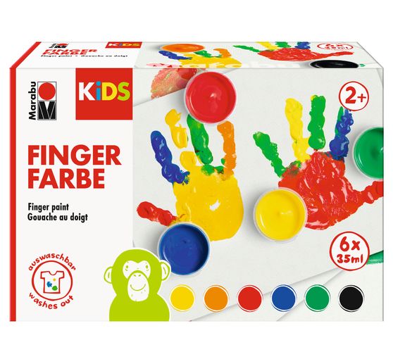 Marabu KIDS FINGERFARBE 6ER SET