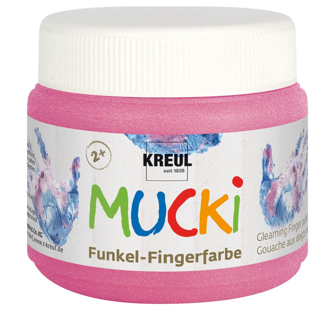 MUCKI Funkel-Fingerfarbe - Feenstaub-Rosa