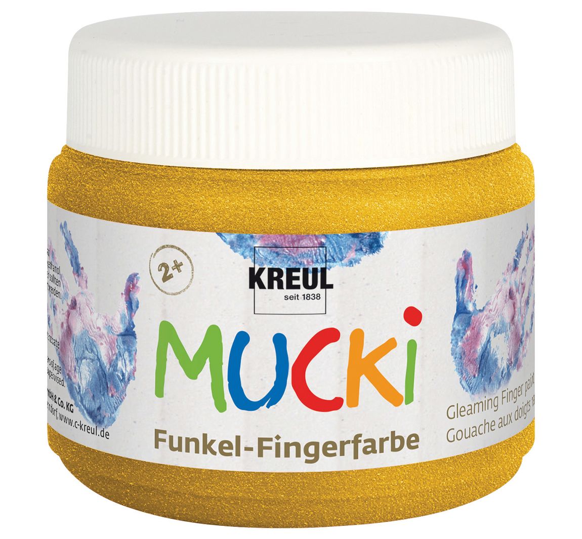 MUCKI Funkel-Fingerfarbe - Goldschatz