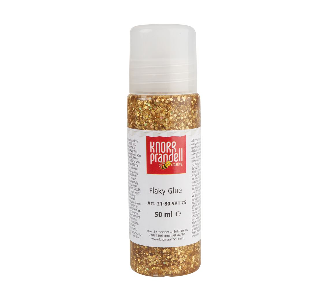 Glitter Flaky Glue - Gold, Regenbogen