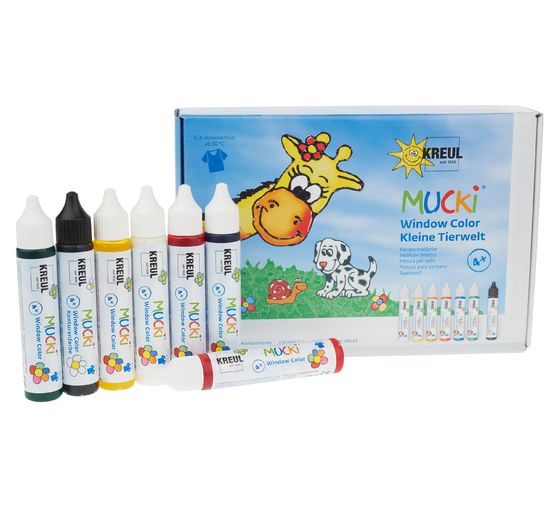 MUCKI Window Color Set Kleine Tierwelt, 7er Set